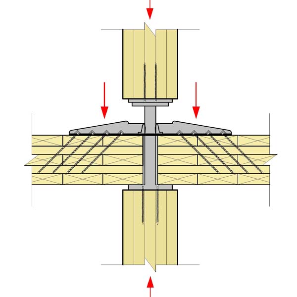 02.B - Floor Panel Bears on Column at Proprietary Standoof with Panel Reinforcement