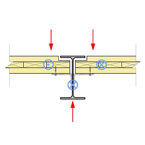 02.F - Panel Bears on Steel Beam with Angles