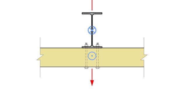 02.F - Panel Hung from Beam with Bolts