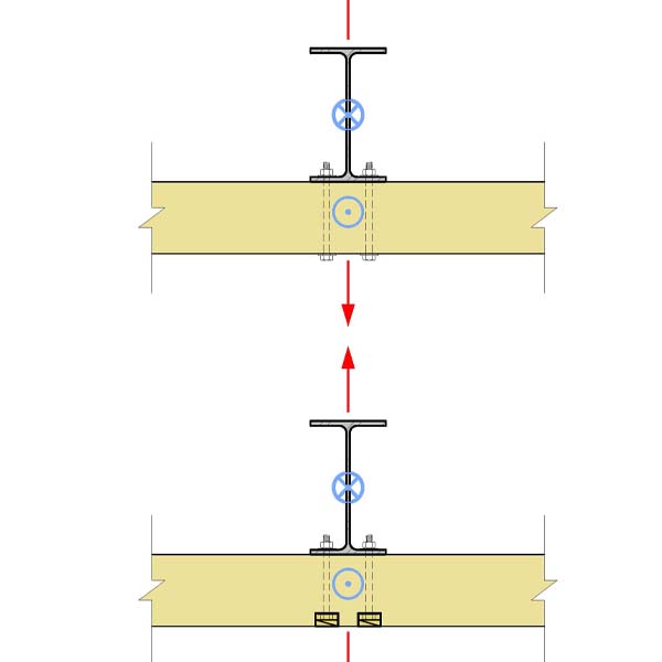 02.F - Panel Hung from Beam with Bolts