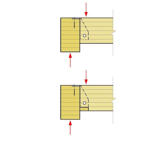 03.A - Beam Bears on Concealed Steel Bearing Plate with Knife Plate