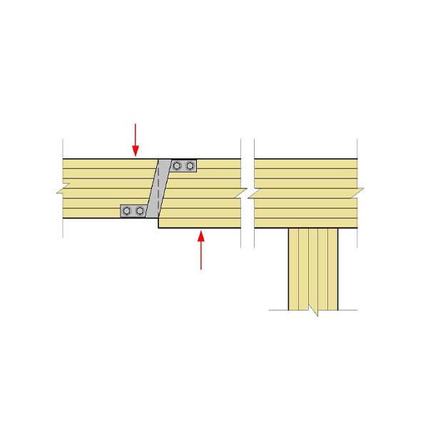 03.A - Beam Splice with Steel Plate Scarf Joint