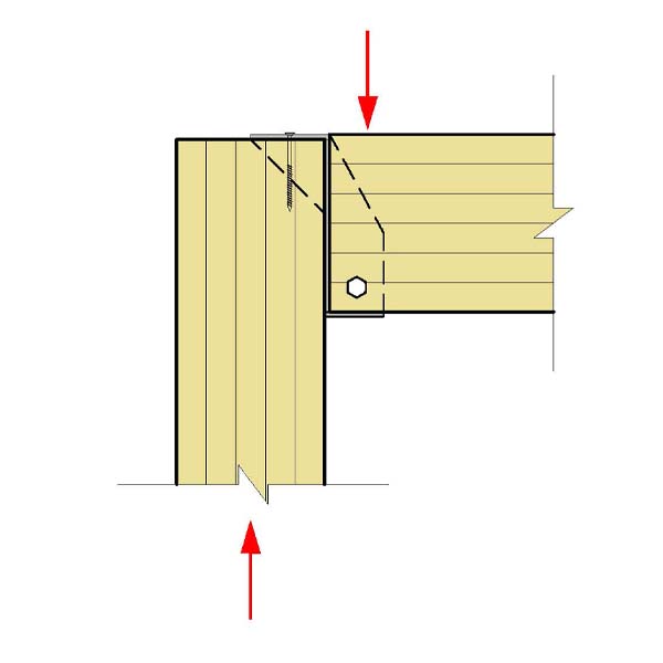 03.B - Beam Bears on Steel Bearing Seat with Knife Plates on Column