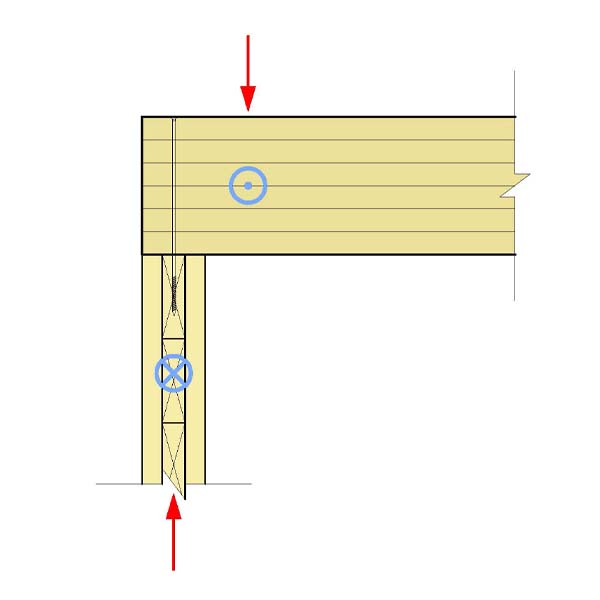 03.C - Beam Bears on Mass Timber Wall Panel