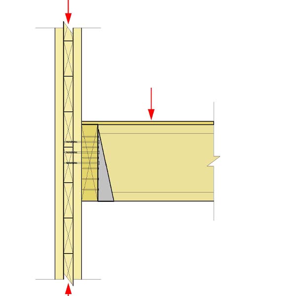 04.A - I-Joist Bears on Hanger - Balloon Framed