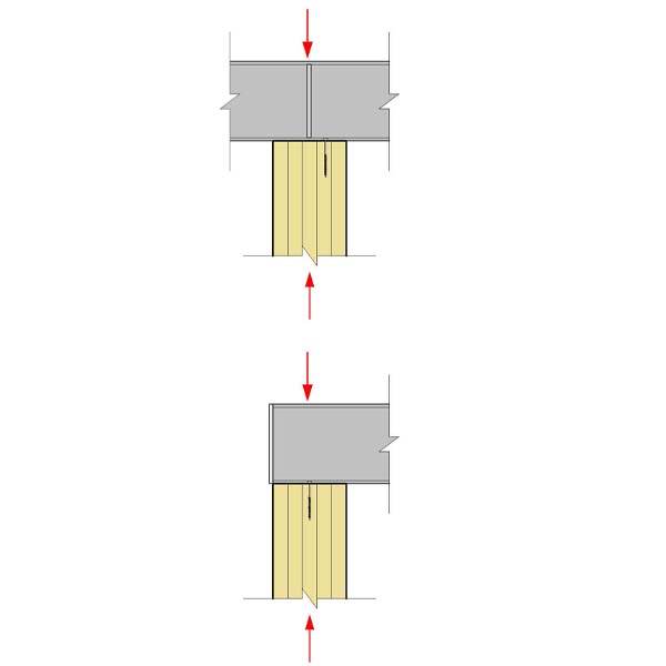 04.B - Beam Bears on Top of Wood Column