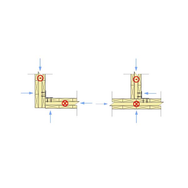 05 - Panels Connect with Brackets - Perpendicular Intersection