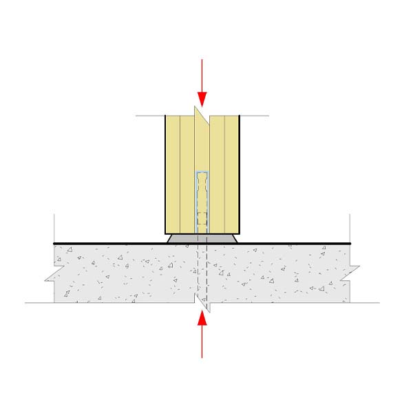 06 - Column Bears with Proprietary Dowel Connector