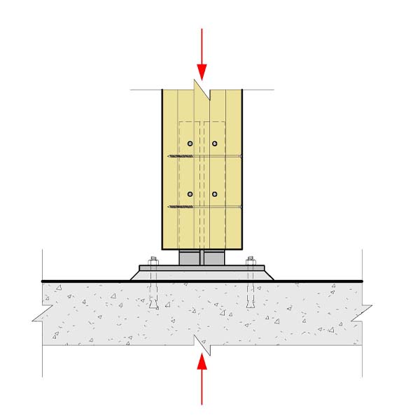 06 - Column Bears with Proprietary Plate Connector