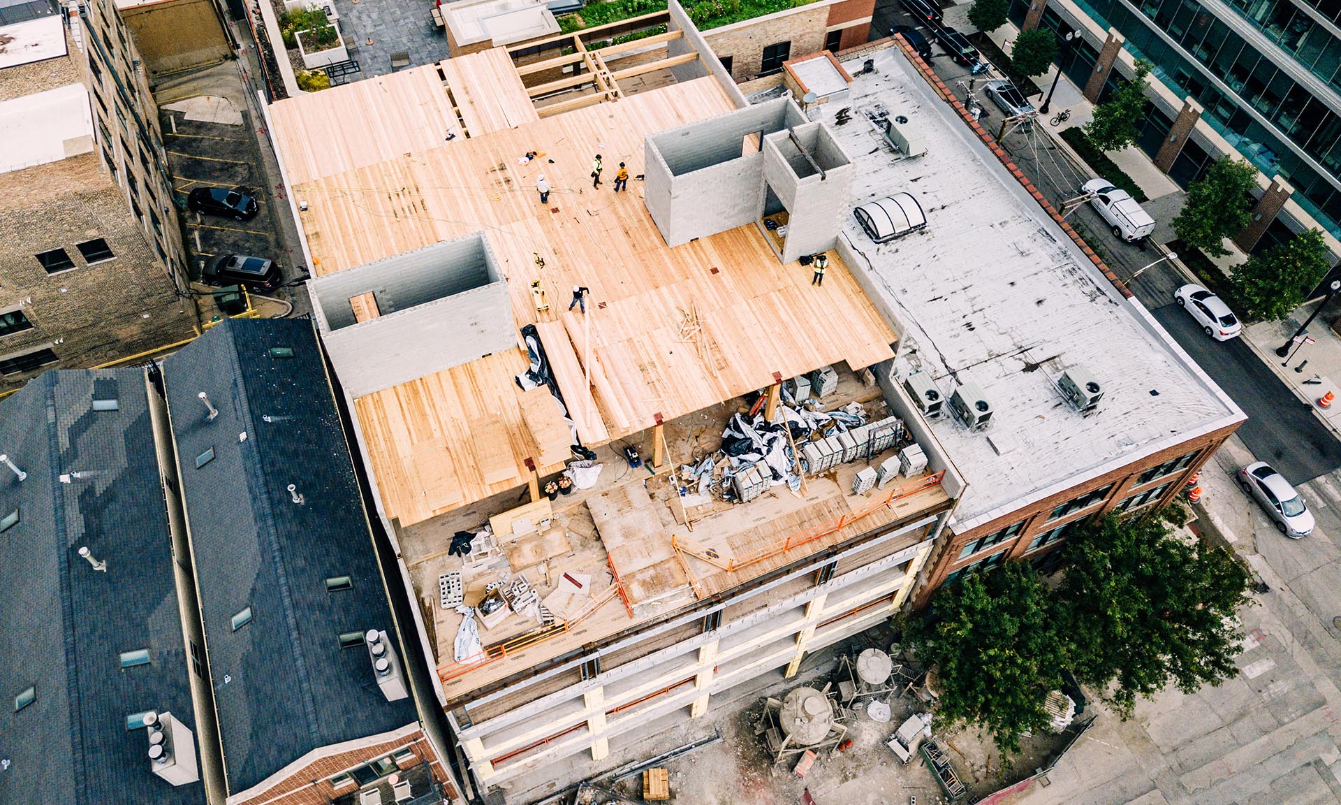 1040 W Fulton under construction roof top