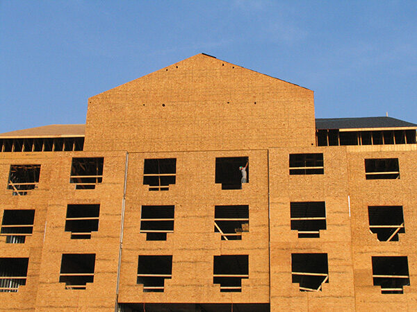 Building Panel Construction Against Blue Sky