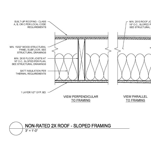 AR01-NonRated2xRoofSlopedFraming