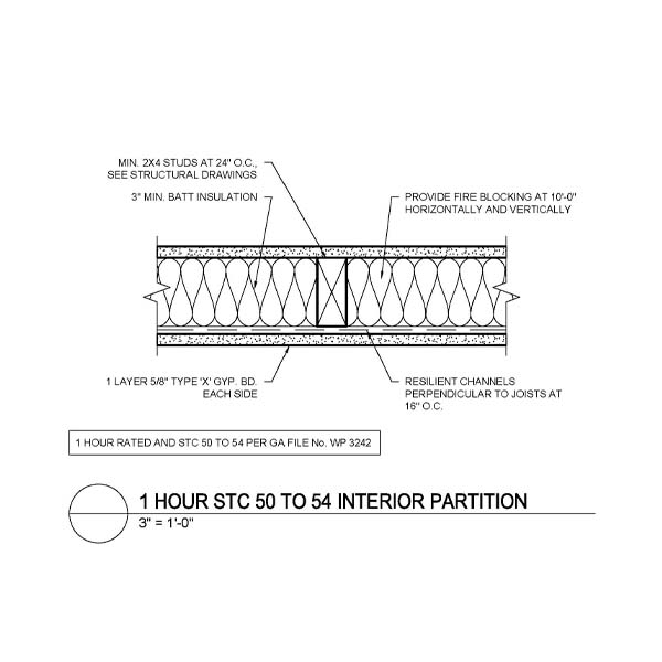 AW08-1HourSTC50to54InteriorPartition