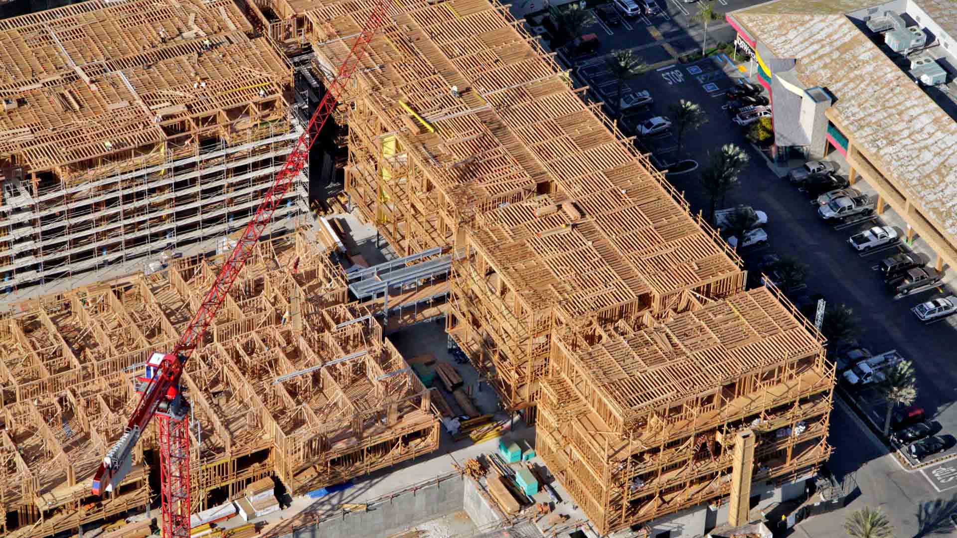 Light-Frame building being constructed