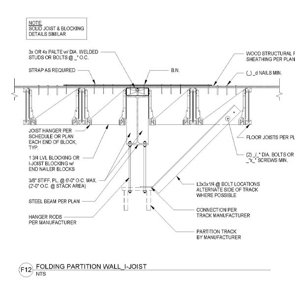 Folding Partition Wall-I-Joist - WoodWorks | Wood Products Council