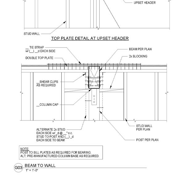 G03 - BEAM TO WALL