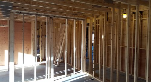 Load bearing wood frame walls