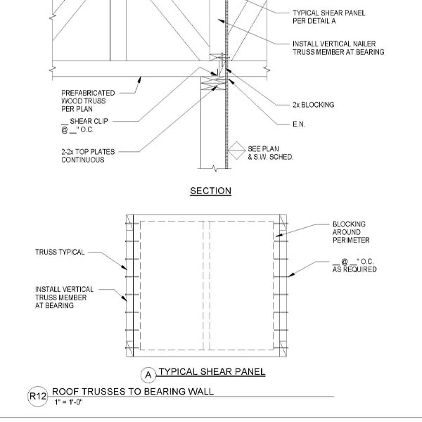 Roof Trusses to Bearing Wall - WoodWorks | Wood Products Council