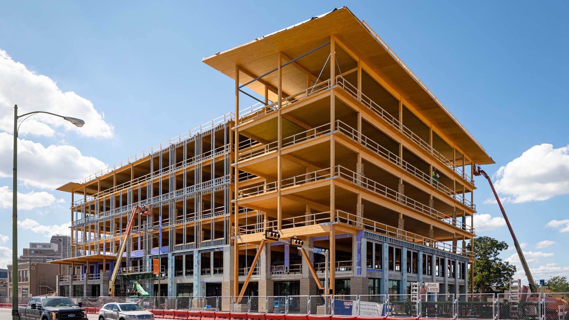 Mass Timber Construction Project in Progress