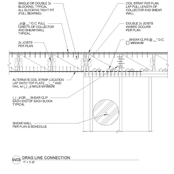 W03 - DRAG LINE CONNECTION