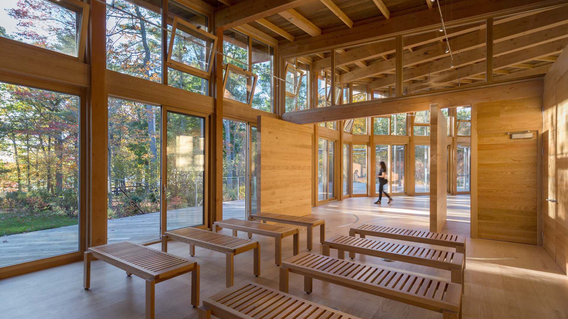 Interior of Walden Pond Visitor Center