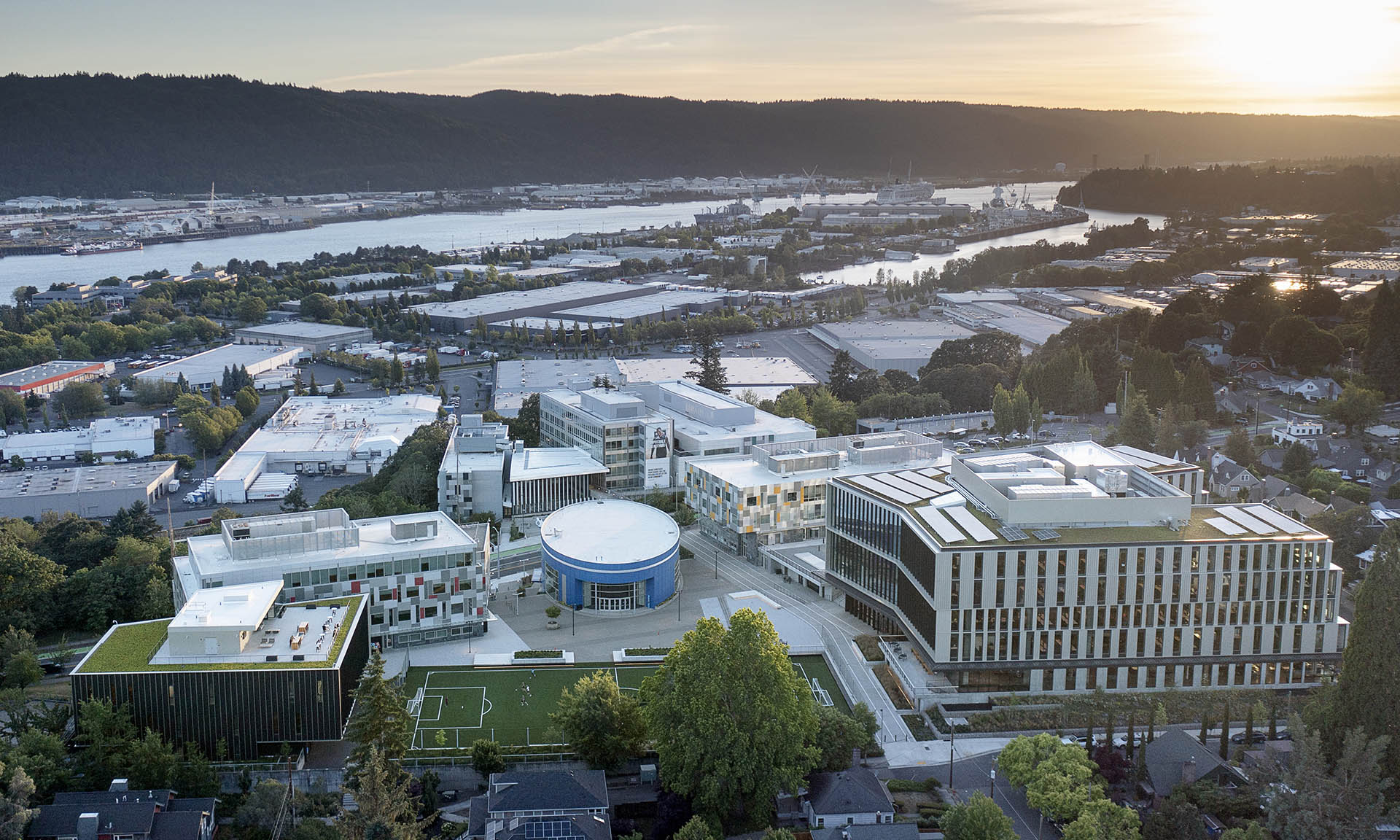 Adidas North American Headquarters aerial view