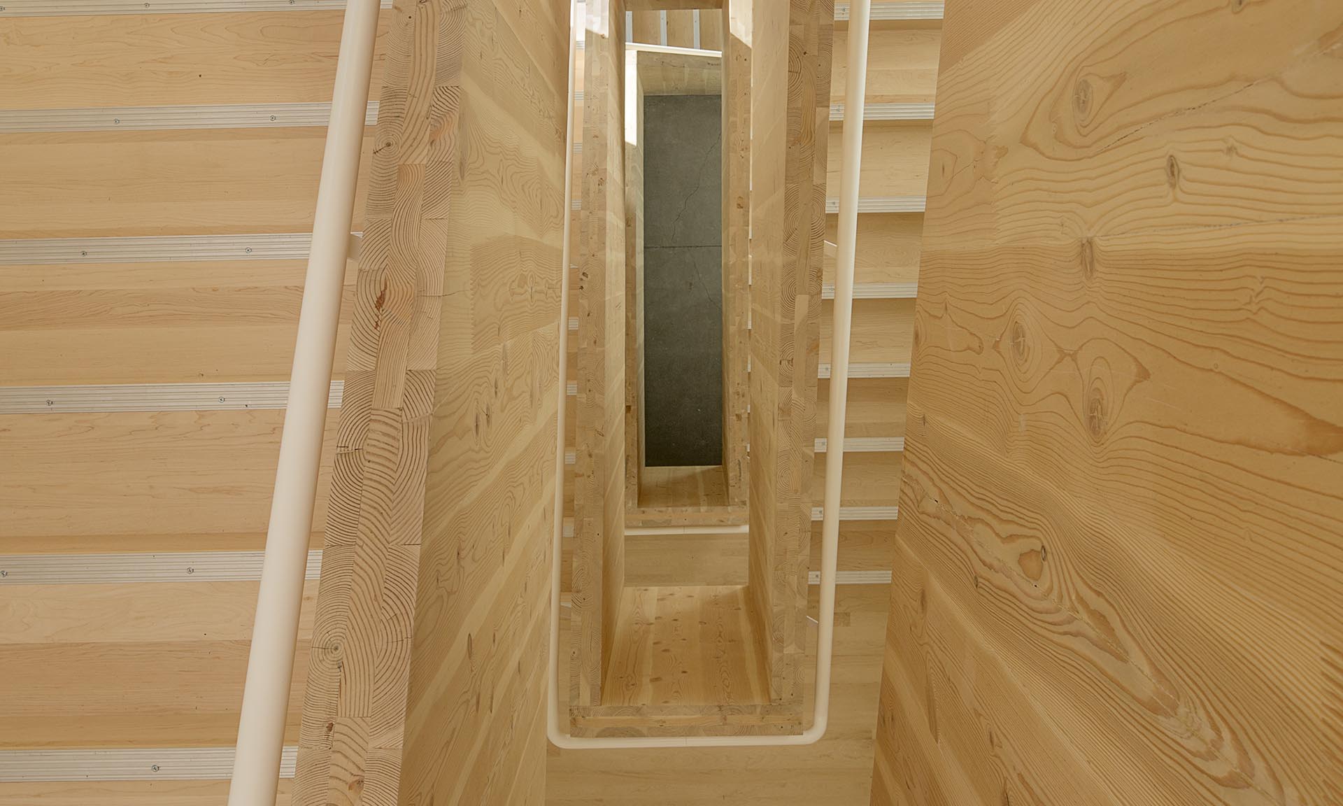 Albina Yard wood staircase