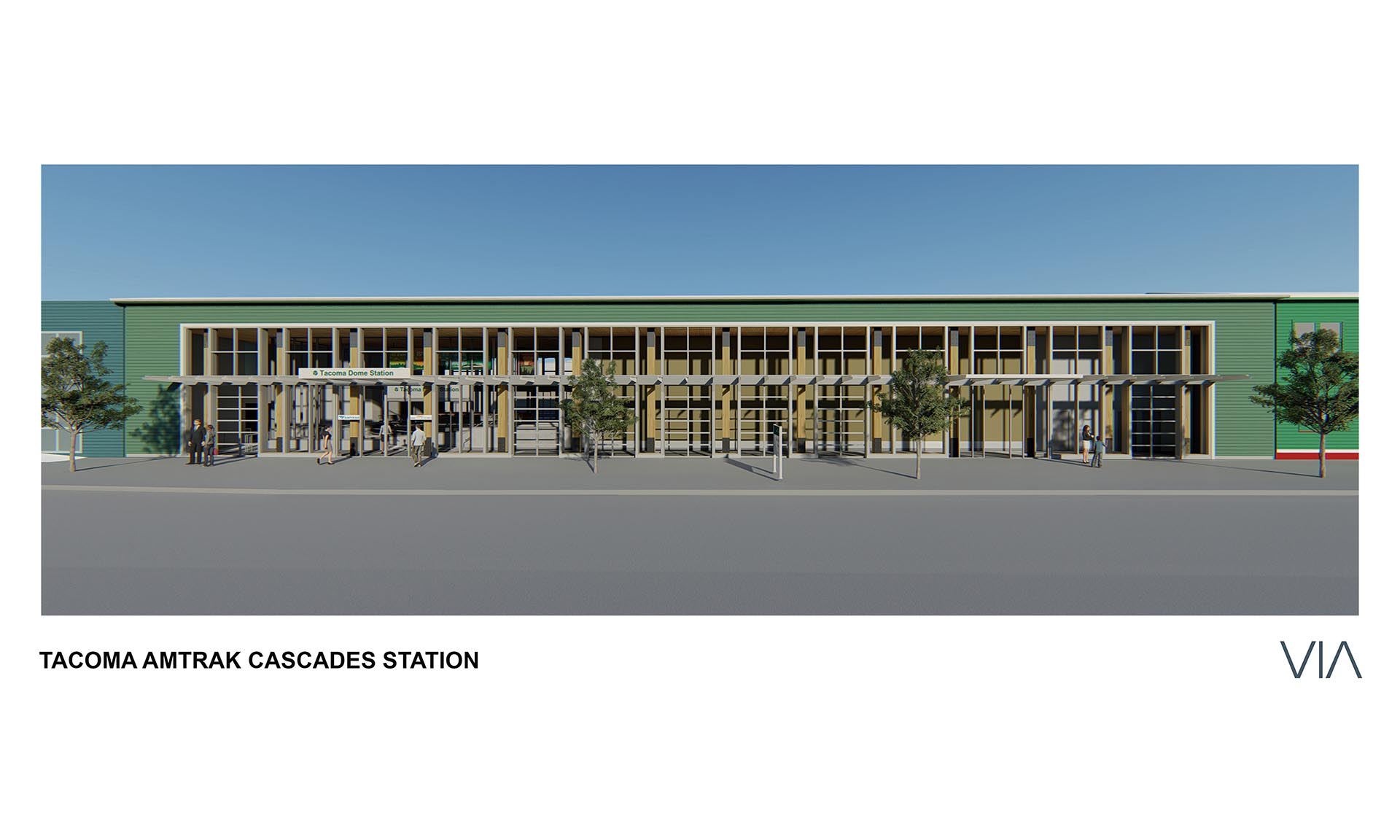 Amtrak Cascades Station rendering