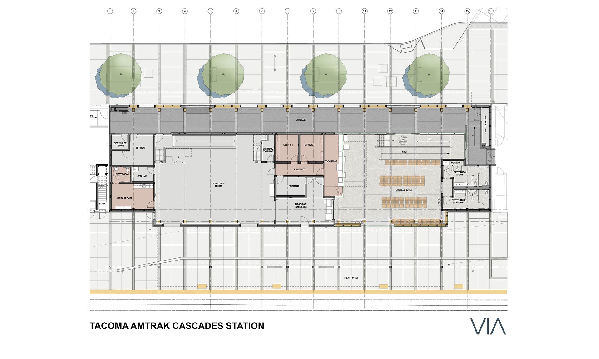 Amtrak Cascades Station rendering