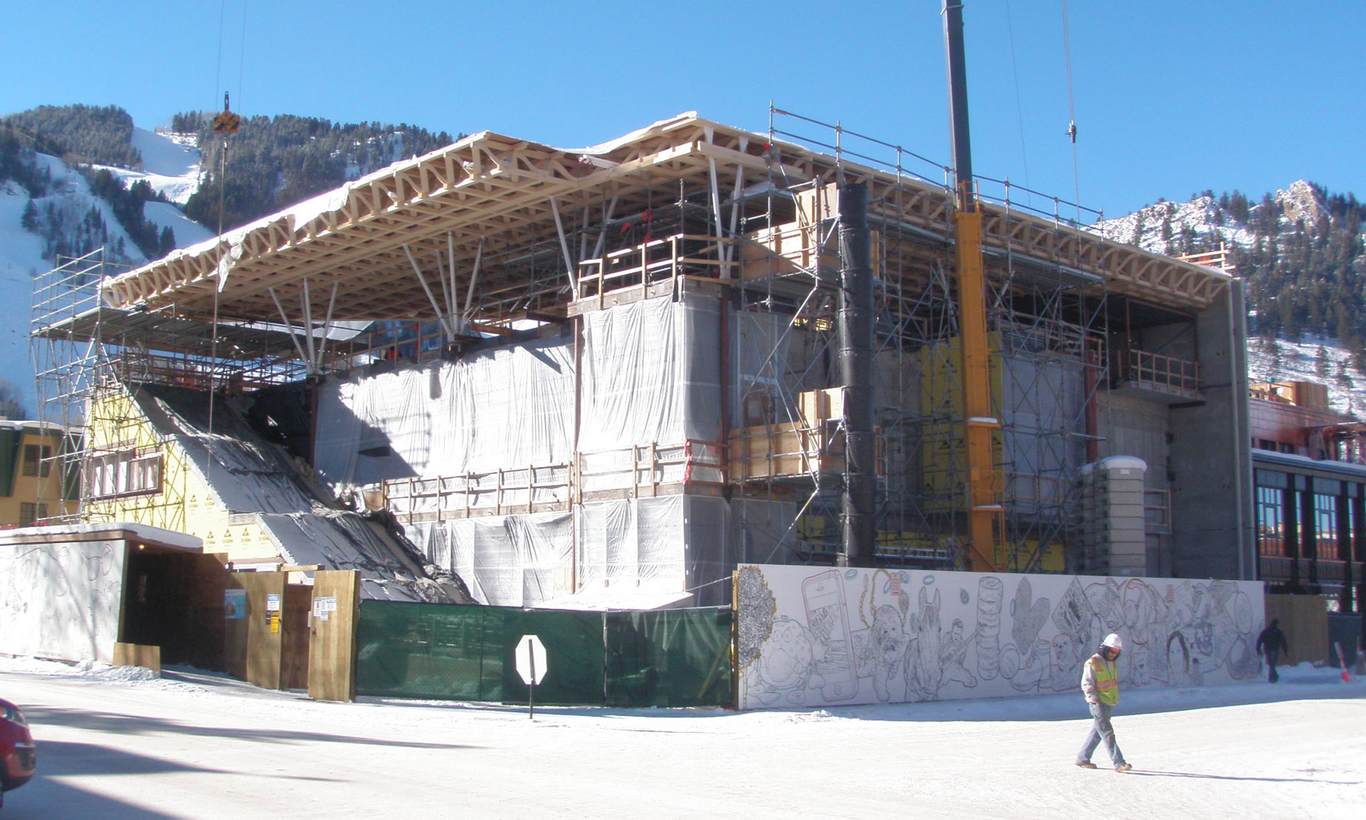 Aspen Art Museum exterior under construction