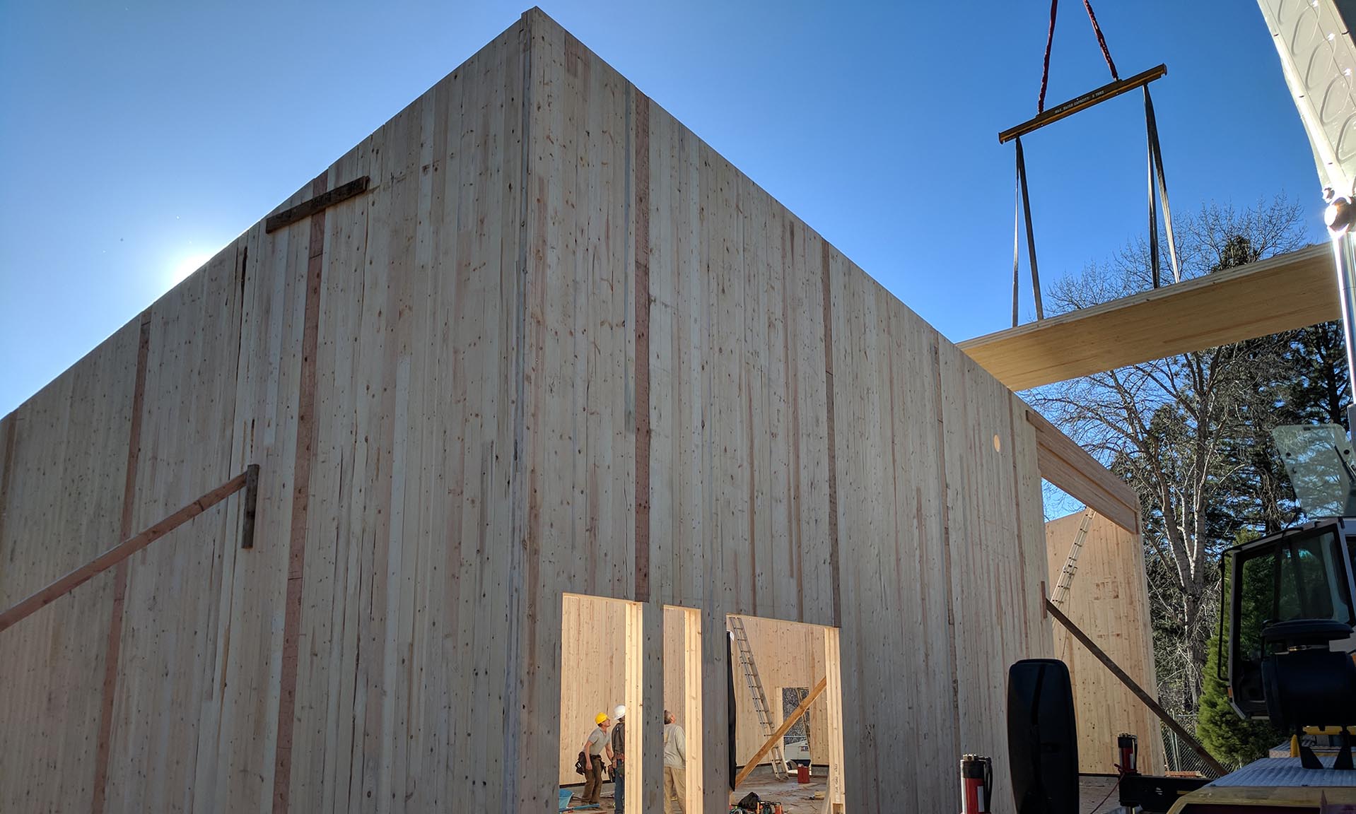 Biomass Boiler Building exterior under construction