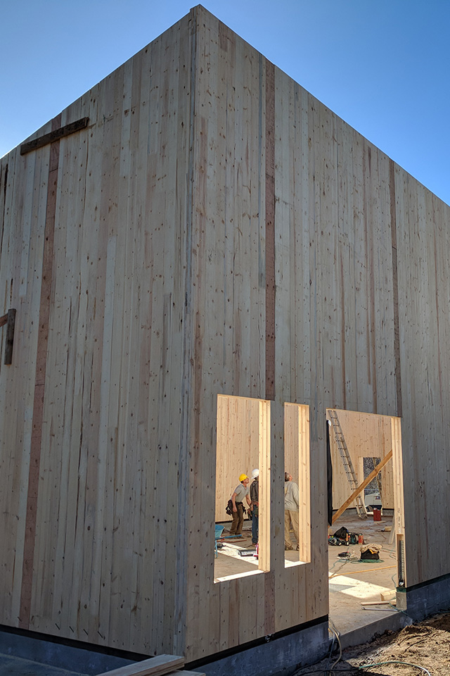 Biomass Boiler Building exterior under construction