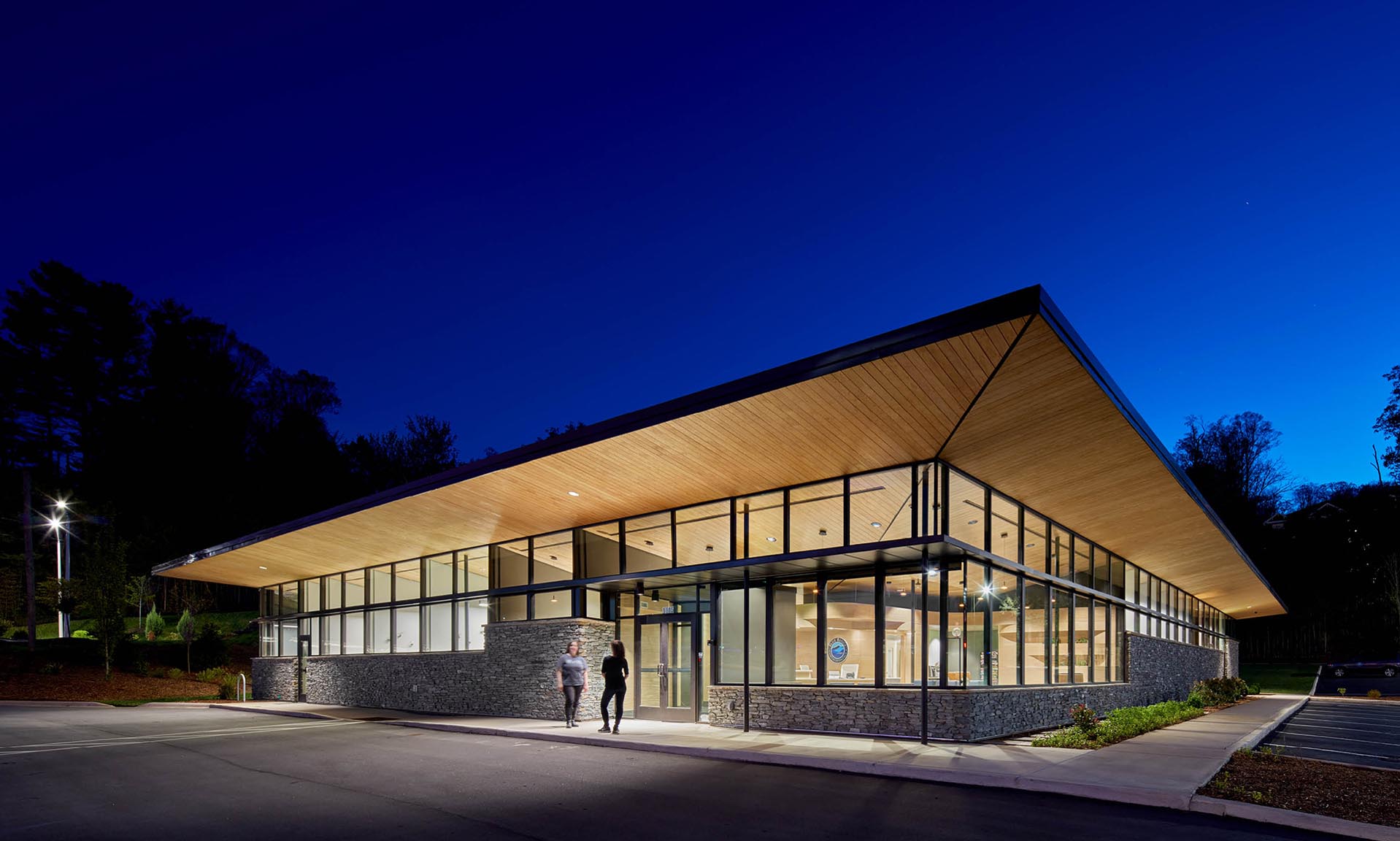 Blue Ridge Orthodontics exterior lit up