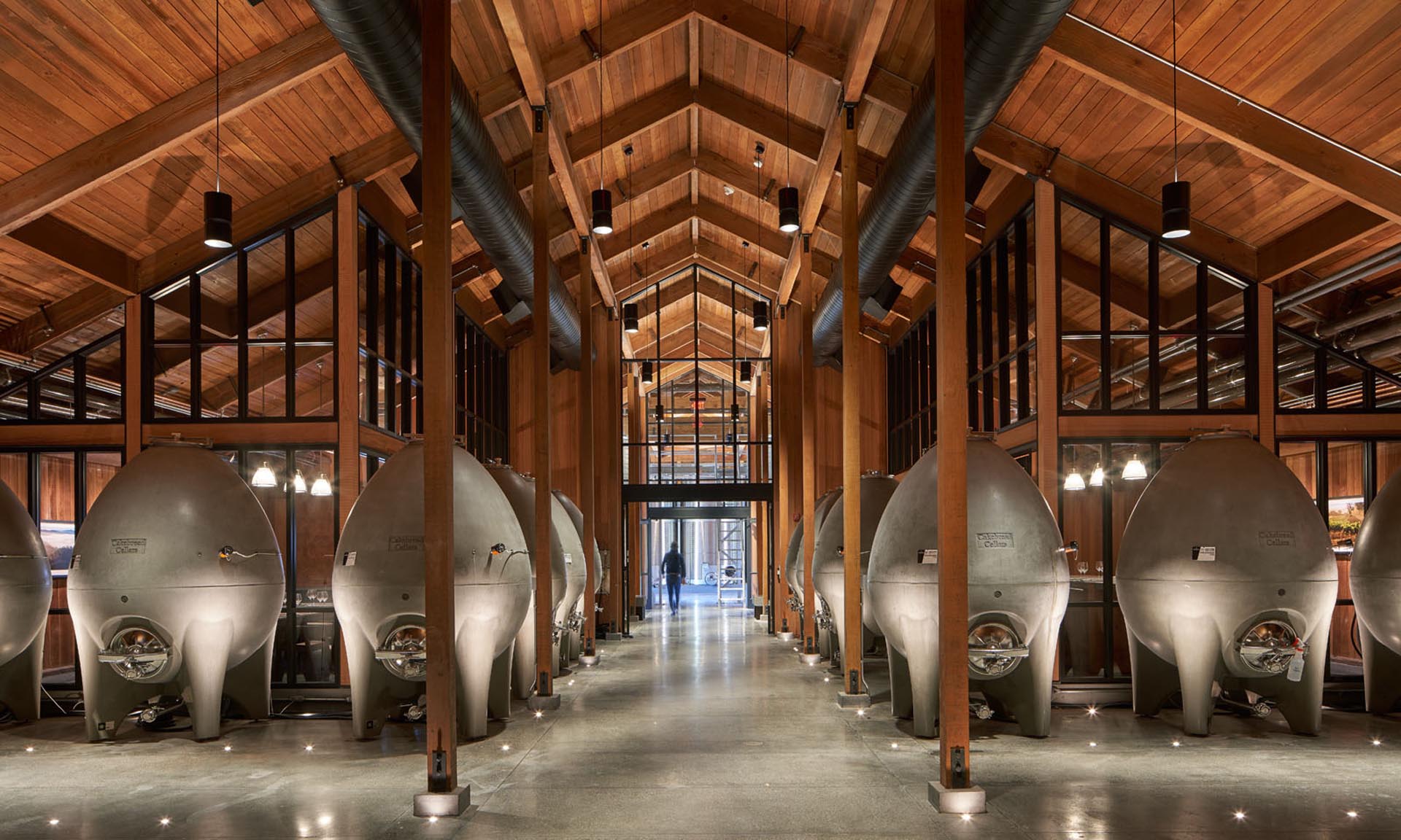 Cakebread Cellars cask area