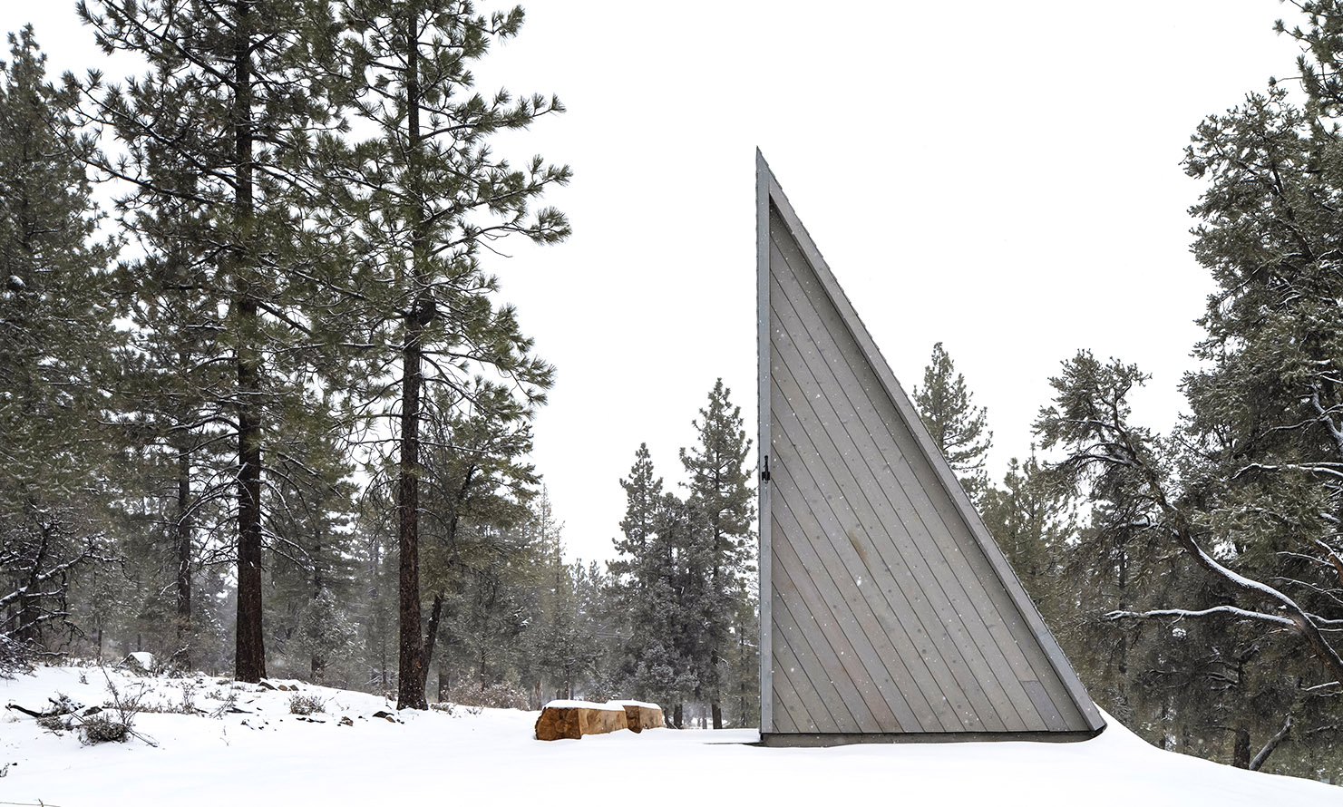 Camp Lakota in the snow