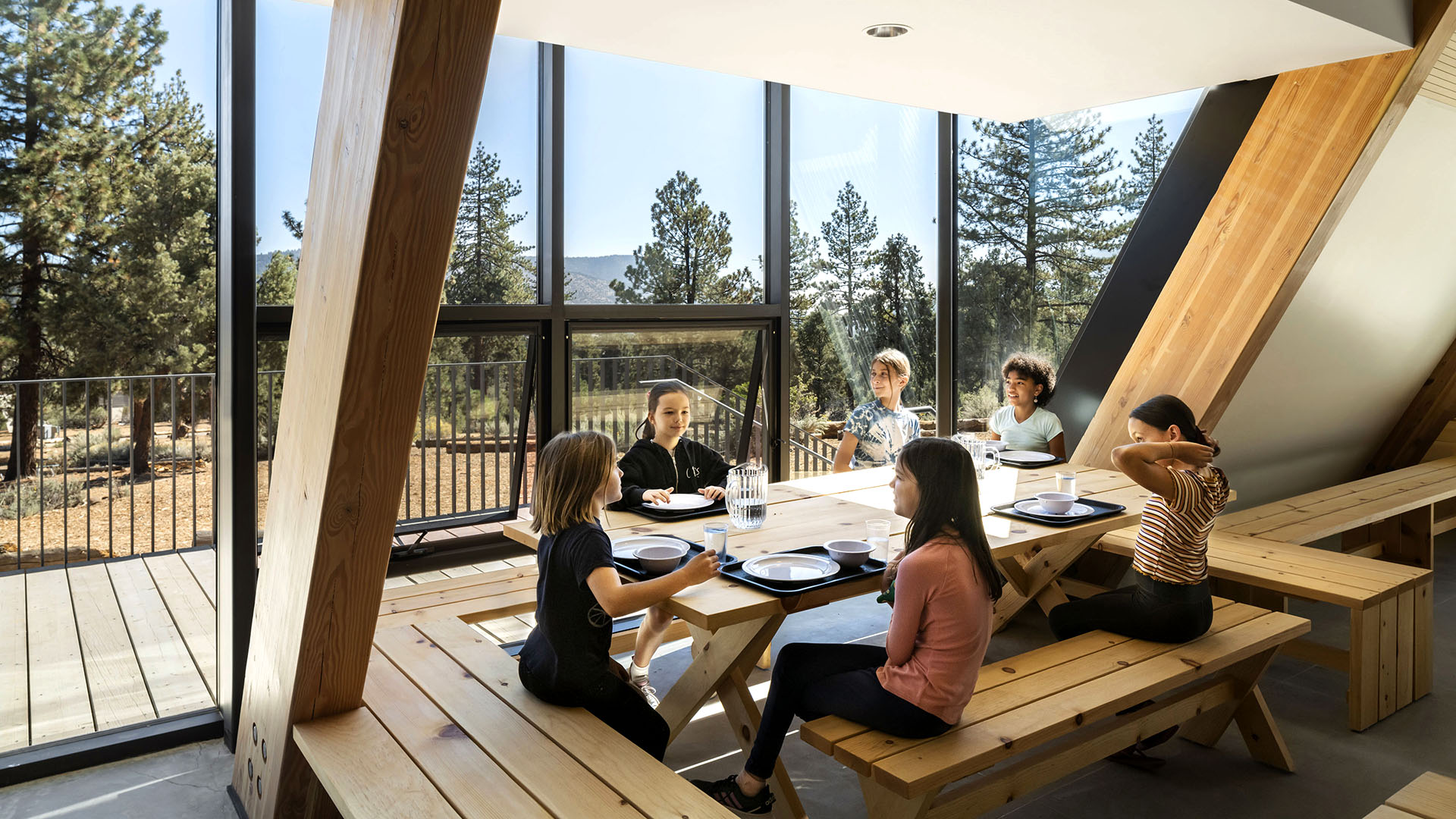 Camp Lakota dining area