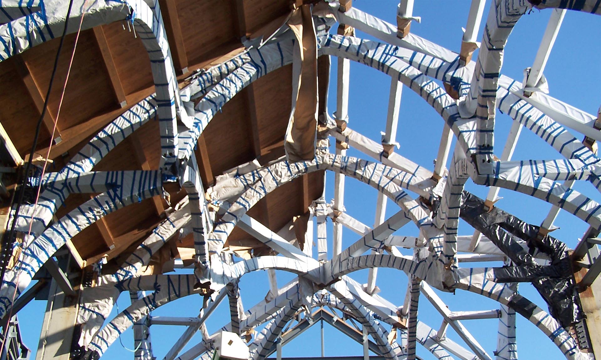 Church of the Incarnation Chapel Addition wrapped trusses