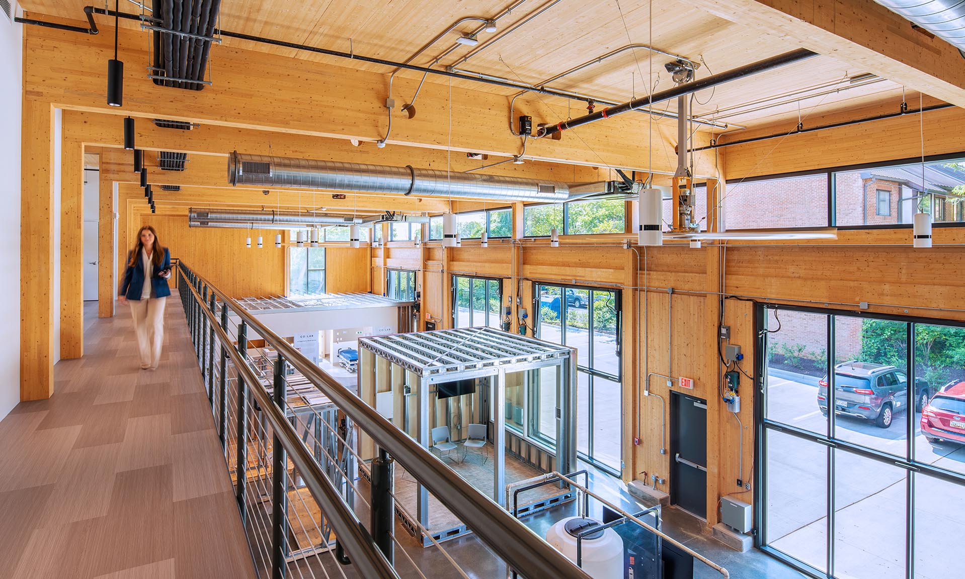 Co|Lab glulam columns and beams