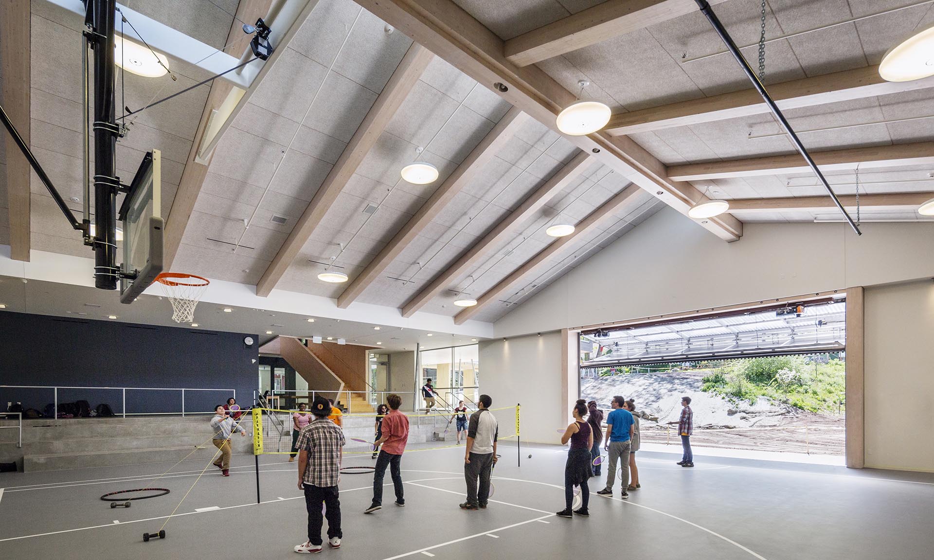 Common Ground High School gymnasium