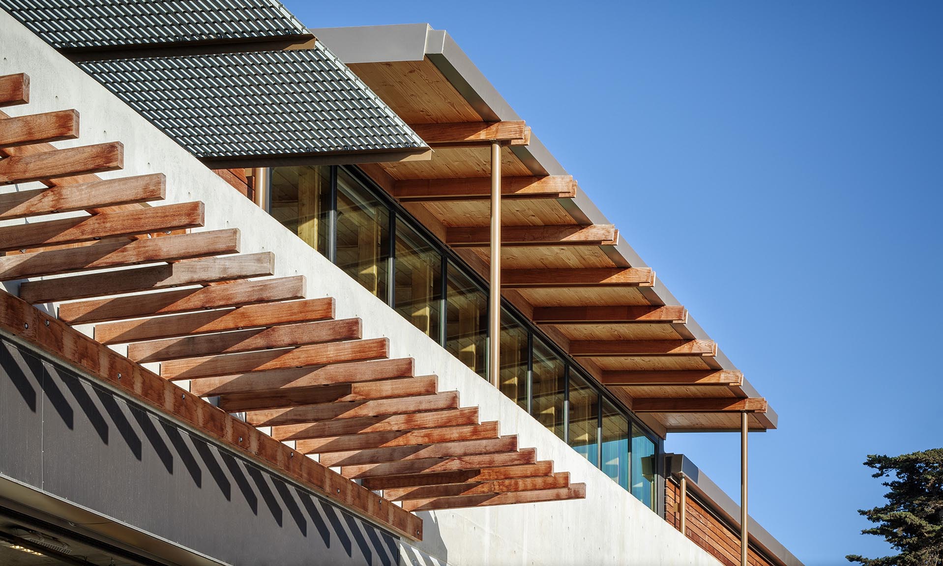 Del Mar Civic Center exterior roof