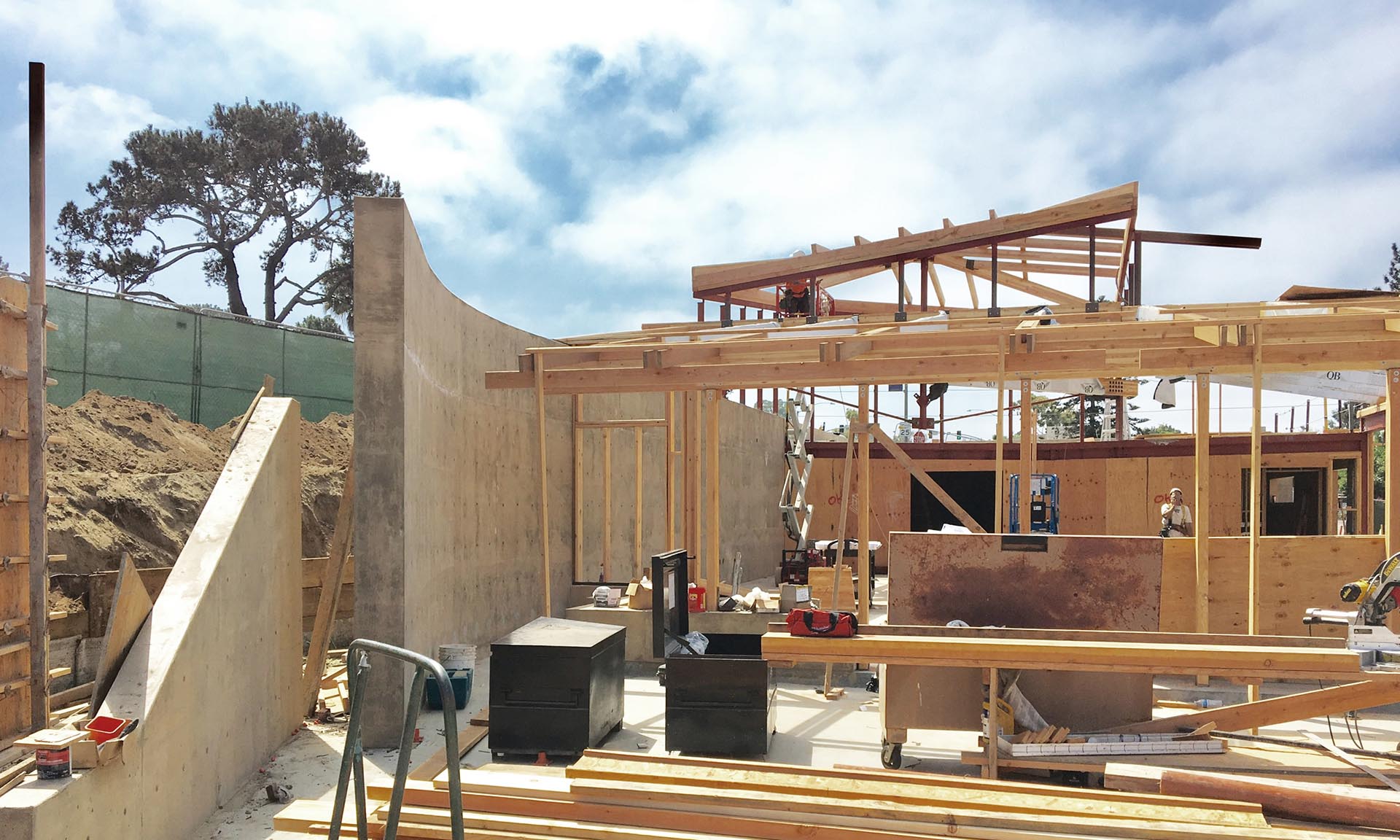 Del Mar Civic Center under construction