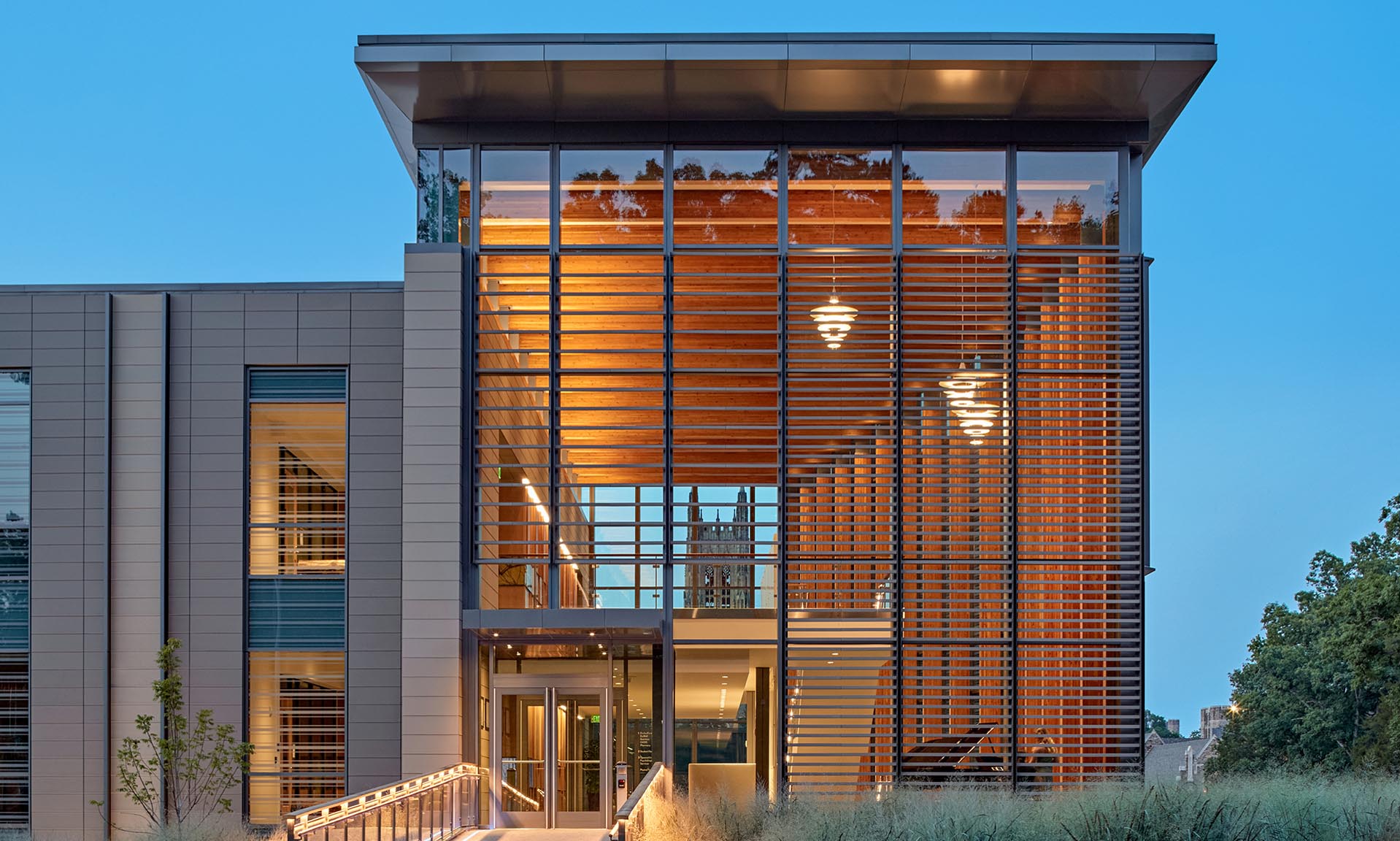 Duke University Student Wellness Center Lobby exterior