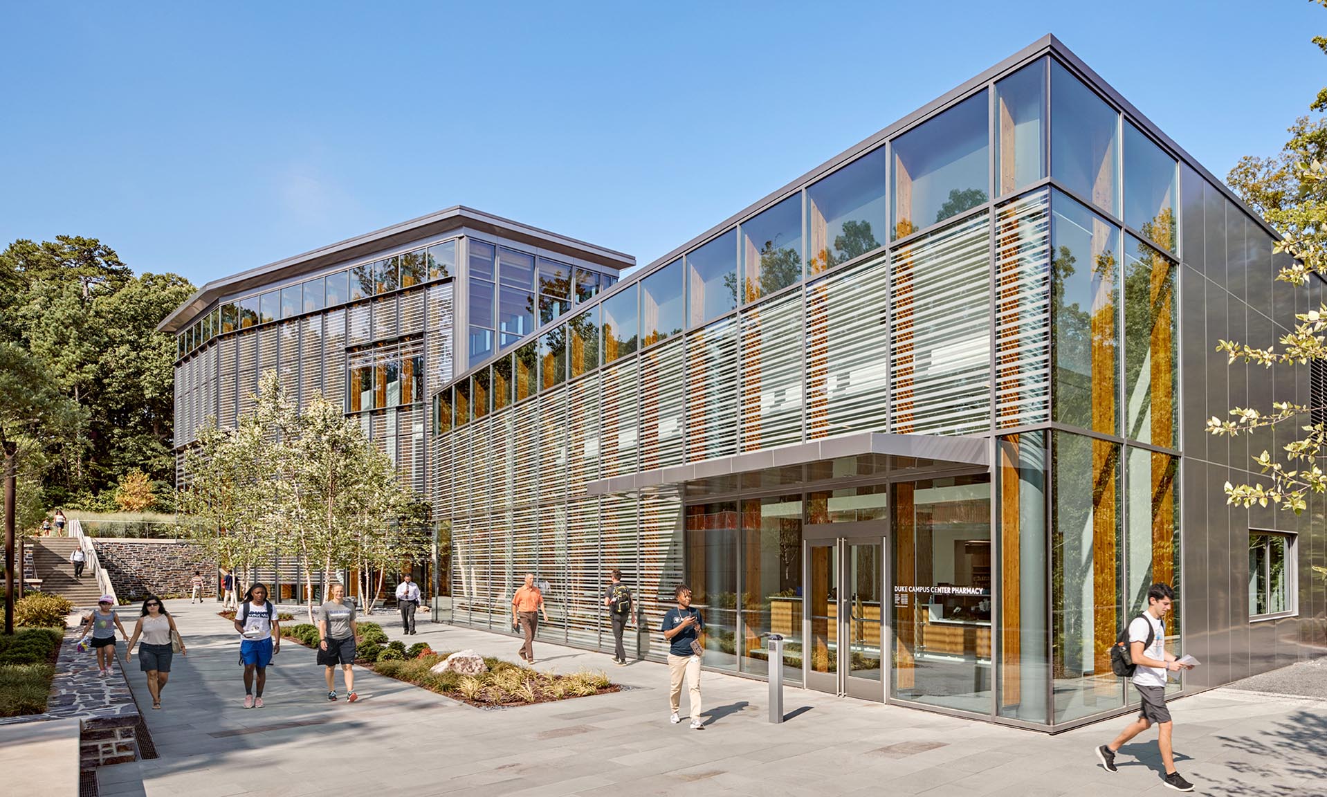 Duke University Student Wellness Center Lobby exterior