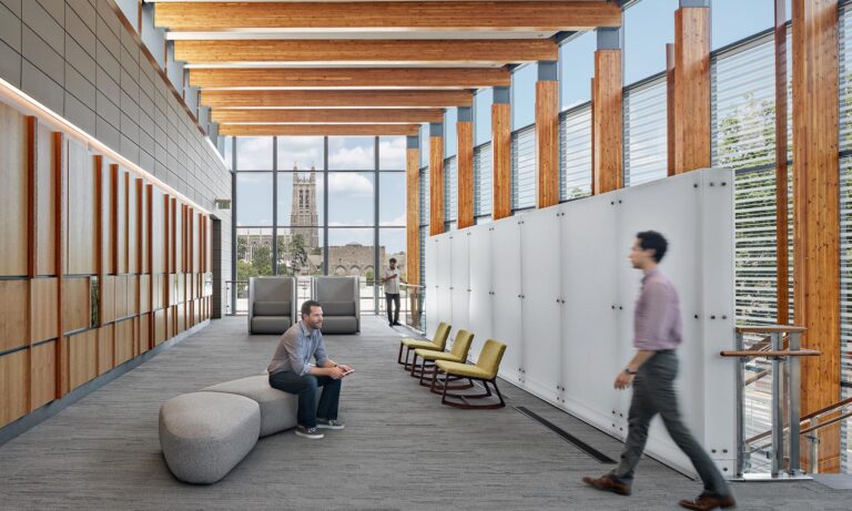 Duke University Student Wellness Center Lobby - WoodWorks | Wood ...