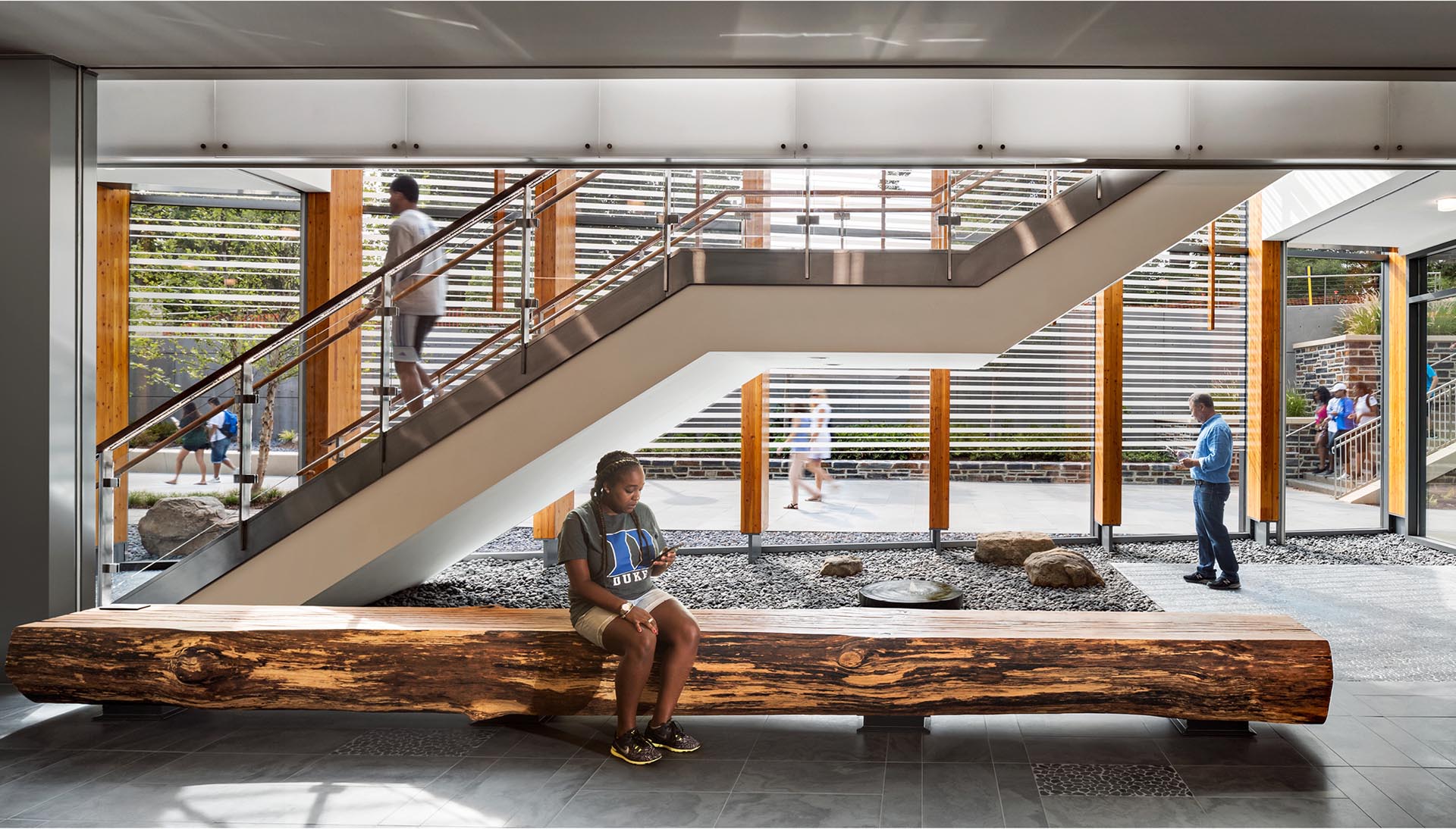 Duke University Student Wellness Center Lobby seating area