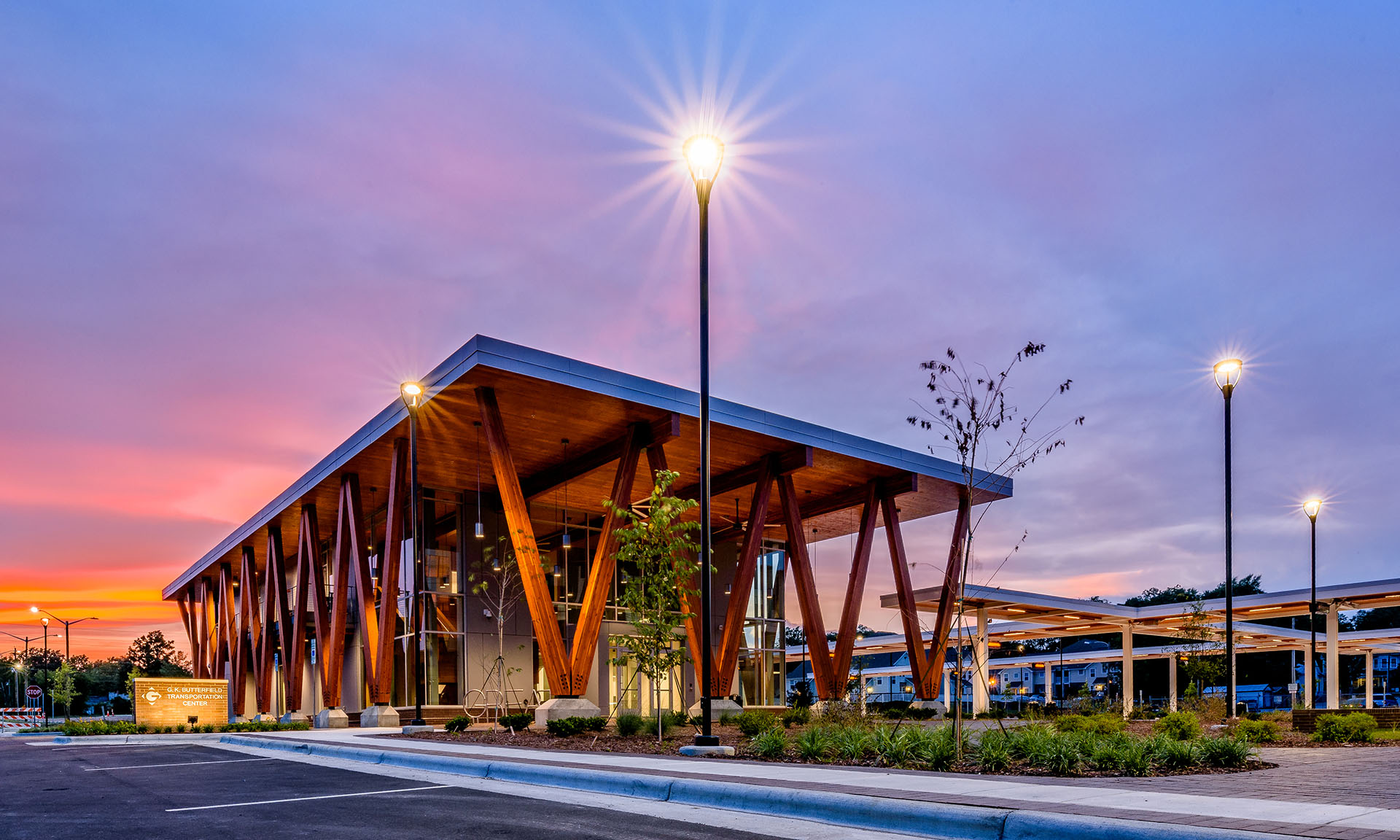 GK Butterfield Transportation Center exterior view