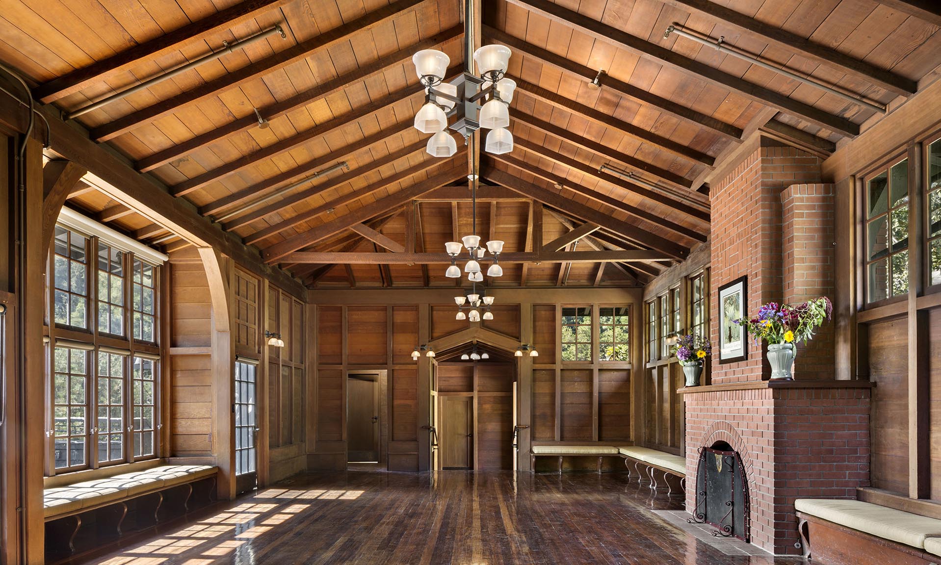 Julia Morgan Hall finished interior