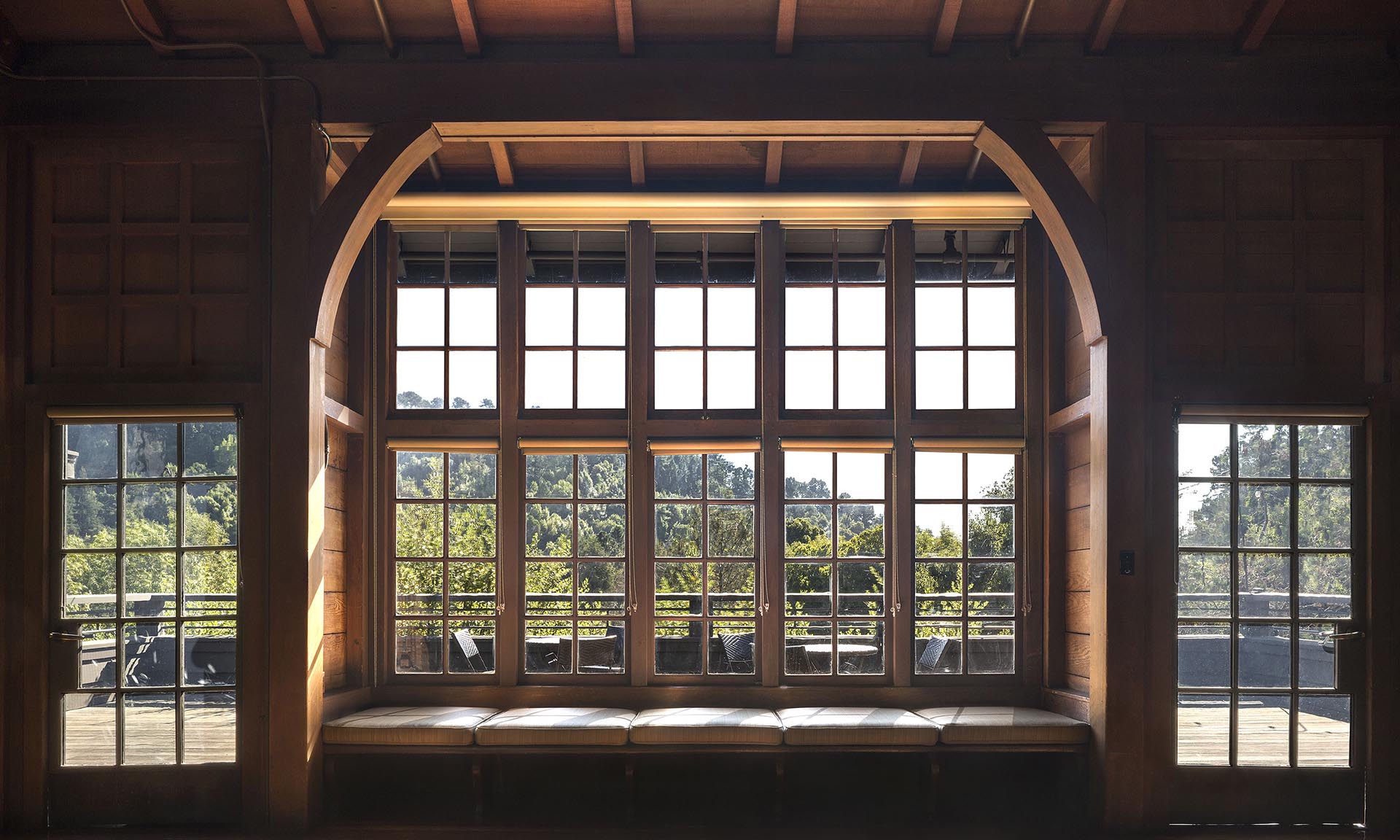 Julia Morgan Hall interior wood