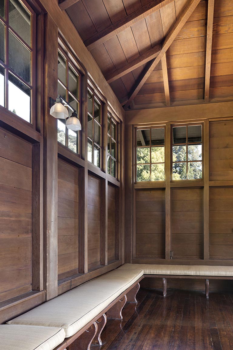 Julia Morgan Hall interior wood