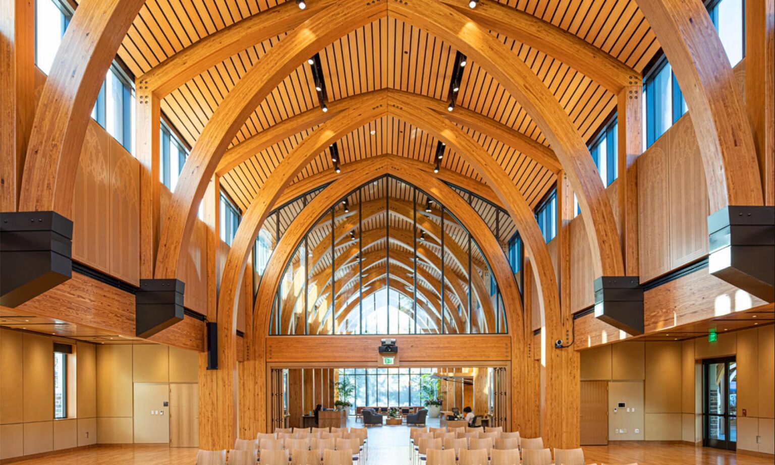 Karsh Alumni and Visitors Center, Duke University WoodWorks Wood